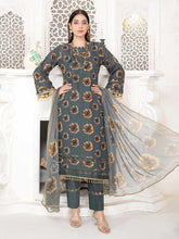 3- Piece Printer Lawn with Bamber Shafoon Dupatta